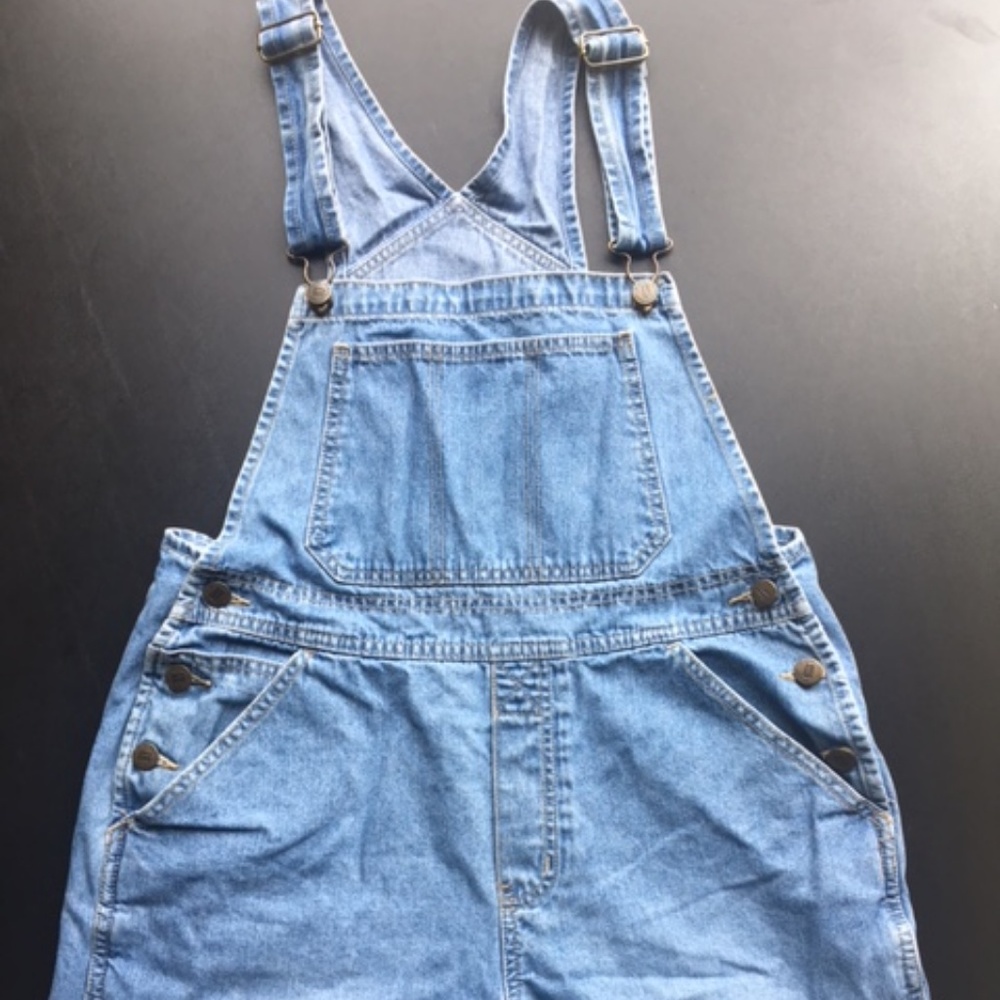 New York & Company Overalls Shorts Medium